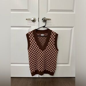 Aritzia checkered vest